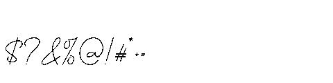Hanni Signature Font OTHER CHARS