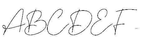Hanni Signature Font UPPERCASE