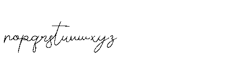 Hanni Signature Font LOWERCASE