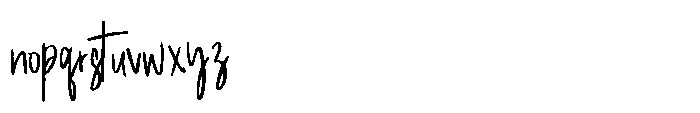 Hanseply Brush Font LOWERCASE