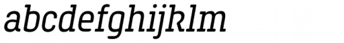 Hansom Slab FY Italic Font LOWERCASE