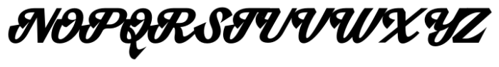 Hanstoc Script Bold Italic Font UPPERCASE