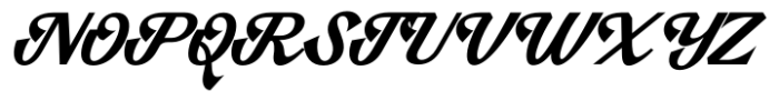 Hanstoc Script Italic Font UPPERCASE