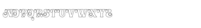 Hantaro Outline Font UPPERCASE