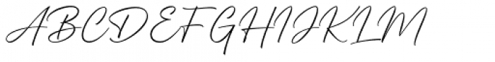 Hanthem Script Regular Font UPPERCASE
