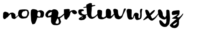 Hanya Wilde Font LOWERCASE