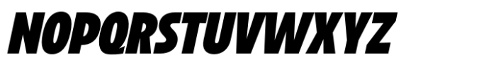 Hanz Black Slant Font UPPERCASE