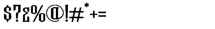 Hanzow Sewick Font OTHER CHARS