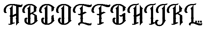Hanzow Sewick Font UPPERCASE
