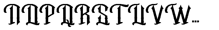 Hanzow Sewick Font UPPERCASE