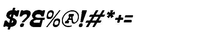 Haose Rodeko Italic Font OTHER CHARS