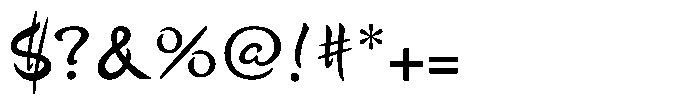 Happi Kana B Font OTHER CHARS