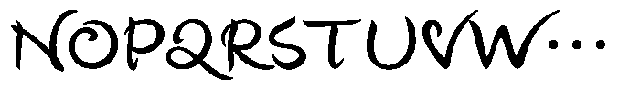 Happi Kana B Font UPPERCASE