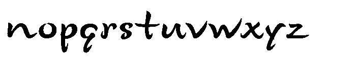 Happi Kana H Font LOWERCASE