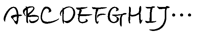 Happi Kana M Font UPPERCASE