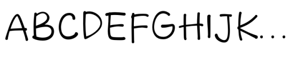 Happiest Handwritten Font UPPERCASE