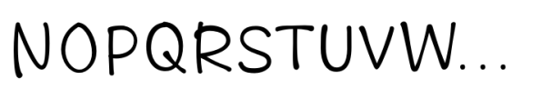 Happiest Handwritten Font UPPERCASE