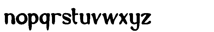 Happy Chompy Font LOWERCASE