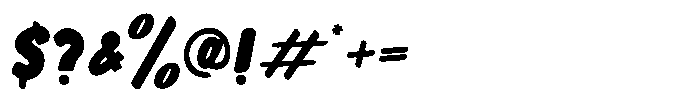 Happy Comby Display Font OTHER CHARS