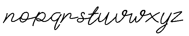 Happy Comby Script Font LOWERCASE