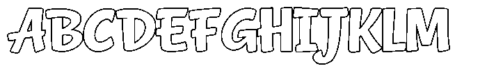 Happy Crumbs happy Crumbs Outline Font UPPERCASE