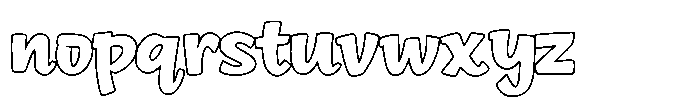 Happy Crumbs happy Crumbs Outline Font LOWERCASE