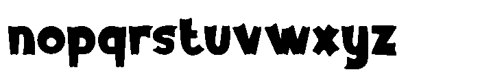Happy Dough Font LOWERCASE