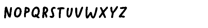 Happy Grounds Bold Font LOWERCASE
