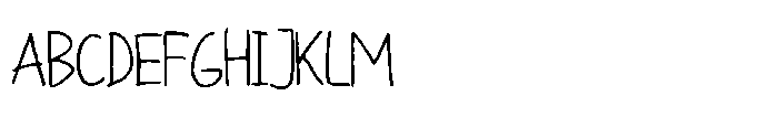 Happy Kindergarten Font UPPERCASE