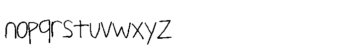 Happy Kindergarten Font LOWERCASE