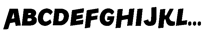 Happy Move Black Font UPPERCASE