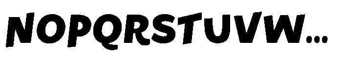 Happy Move Black Font UPPERCASE