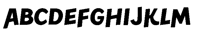 Happy Move Bold Font UPPERCASE