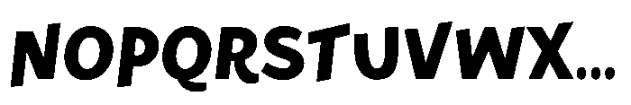 Happy Move Bold Font UPPERCASE