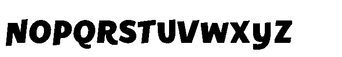 Happy Move Bold Font LOWERCASE
