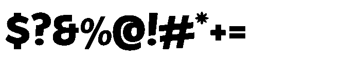 Happy Move Extra Bold Font OTHER CHARS