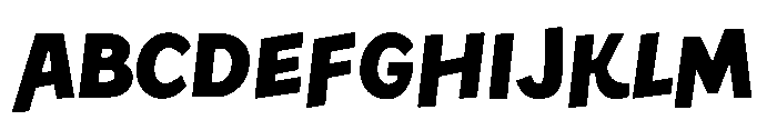 Happy Move Extra Bold Font UPPERCASE