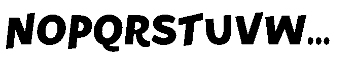 Happy Move Extra Bold Font UPPERCASE