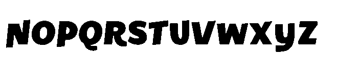 Happy Move Extra Bold Font LOWERCASE