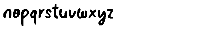 Happy Muffin Font LOWERCASE
