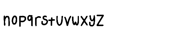 Happy Pen Font LOWERCASE