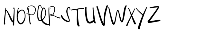Happy Sketches Font UPPERCASE