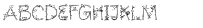 Happy Twigs Font UPPERCASE