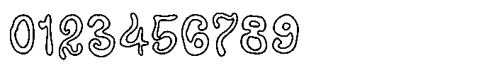 Happytale Outline Font OTHER CHARS