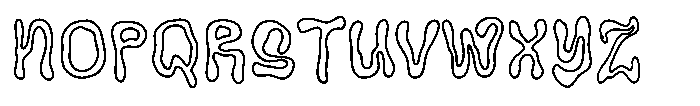 Happytale Outline Font UPPERCASE