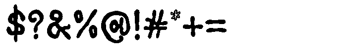 Happytale Regular Font OTHER CHARS