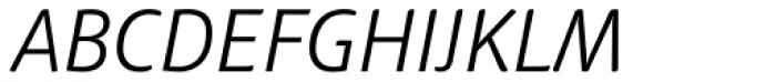 Haptic Pro Light Italic Font UPPERCASE