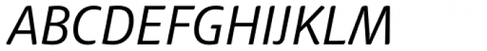 Haptic Pro SemiLight Italic Font UPPERCASE