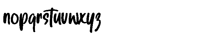 Hard Lighter Font LOWERCASE
