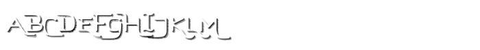 Hard Stones Pro Sans Strip Shadow Font UPPERCASE